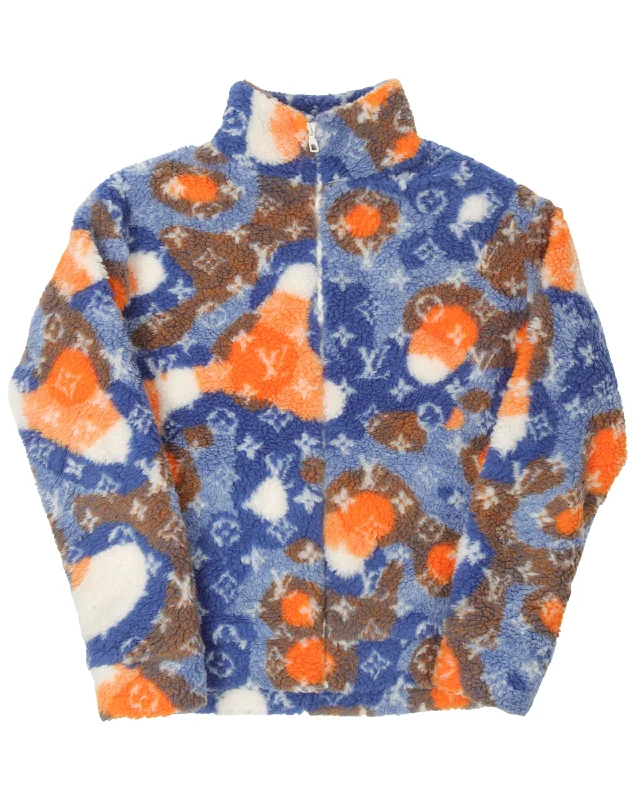 Watercolor Fleece Jacket Toggled Jacket Drawstring Jacket Belted Jacket Toggled Jacket Drawstring Jacket Belted Jacket