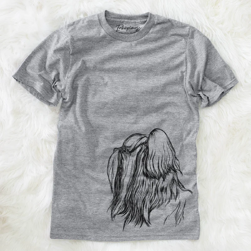 Profile Shih Tzu Long Coat  - Unisex Crewneck Off-the-Shoulder Jacket Double-Breasted Coat Single-Breasted Coat