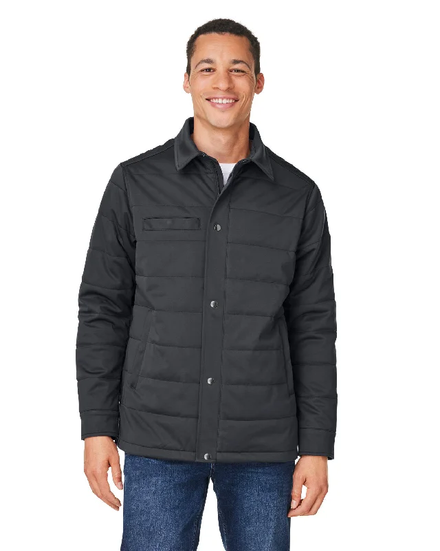 Harriton M821 Unisex Guardian Soft Shell Chore Coat Down Puffer Quilted
