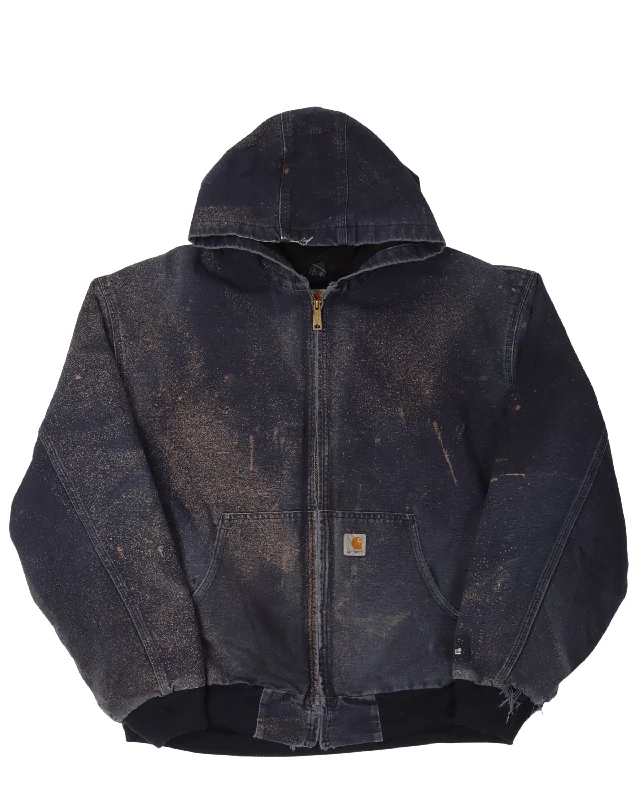 Carhartt Hooded Work Jacket Nylon Fabric Polyester Fabric Spandex Fabric Nylon Fabric Polyester Fabric Spandex Fabric