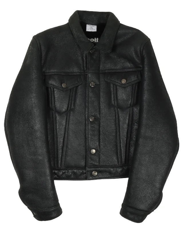 SS17 Schott Shearling Leather Trucker Jacket Herringbone Jacket Houndstooth Jacket Plaid Jacket Herringbone Jacket Houndstooth Jacket Plaid Jacket