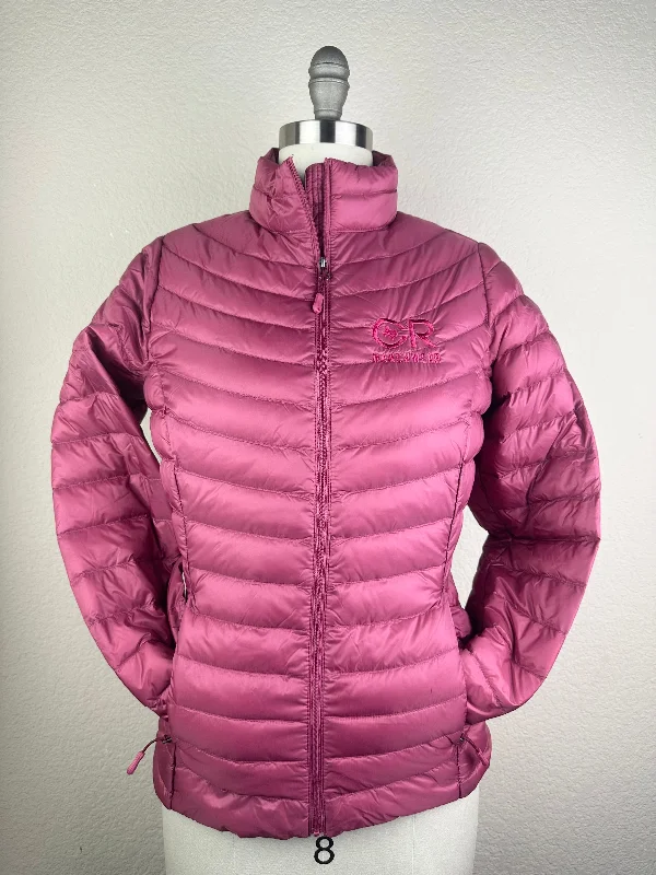 Women's CR Malaga Pink Down Jacket Jersey Jacket Tulle Jacket Batik Jacket Jersey Jacket Tulle Jacket Batik Jacket