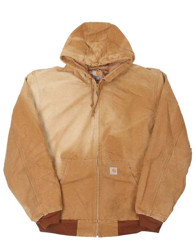 Carhartt Mesh Lined Hooded Work Jacket Snapped Jacket Toggled Jacket Drawstring Jacket Snapped Jacket Toggled Jacket Drawstring Jacket