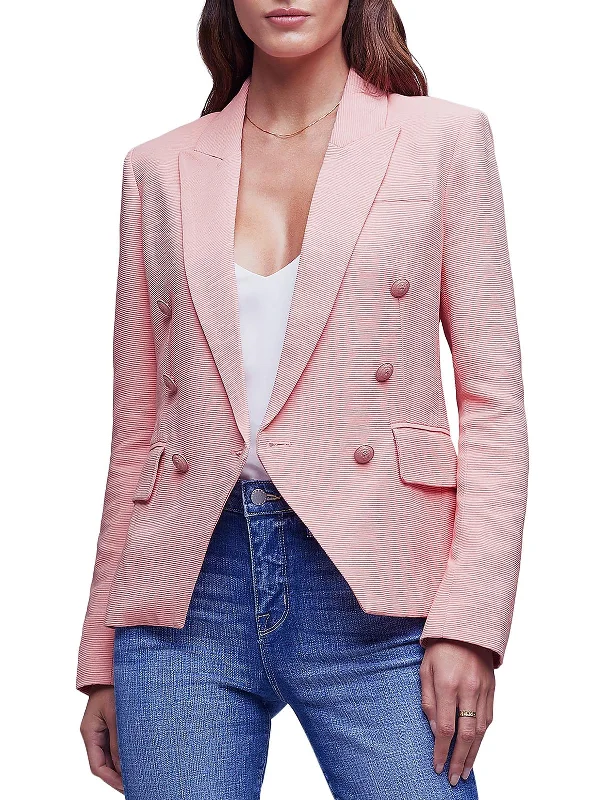 Womens Office Career Double-Breasted Blazer Women's Boutique Suit