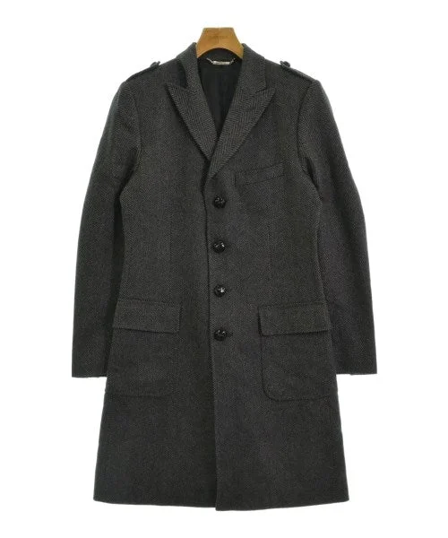 DOLCE&GABBANA Chesterfield coats Cuffed Rolled Raglan