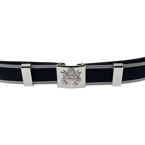 Air Force Dress Belt - Ceremonial Officer With Coat Of Arms Buckle Zip Front Button Front Snap Front