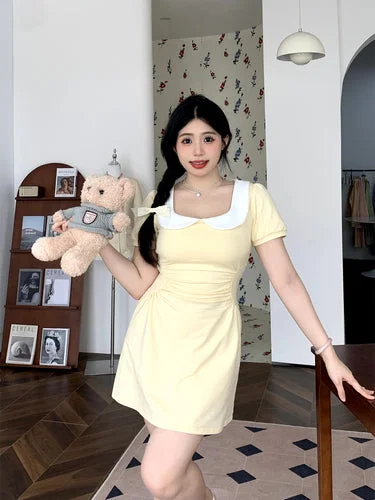 Dress Cream Yellow (short)