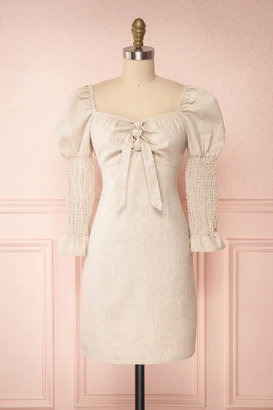 Katarzyna | Short Linen Dress