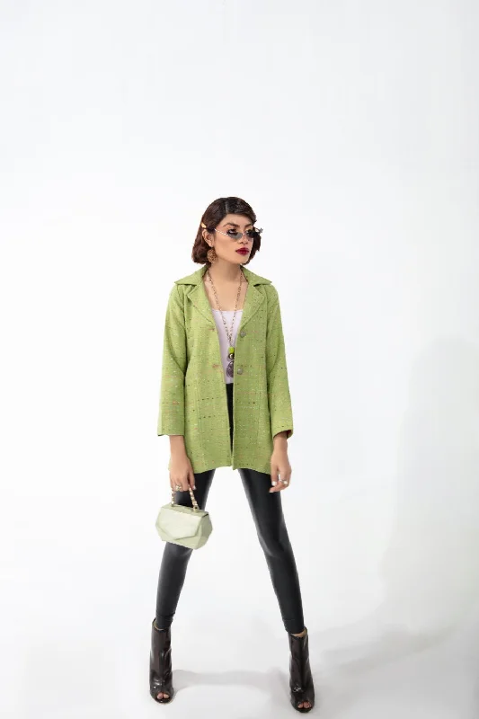 1 PC Stitched | Woollen Coat Boat Shawl Notched