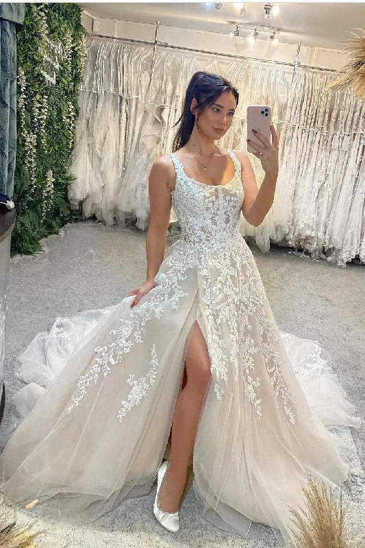 Lace Floral Bridal Main Dress for Wedding 2023