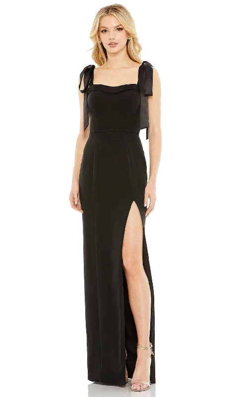 Ieena Duggal 49620 - Square Back Evening Dress Turtleneck Neckline Stylish