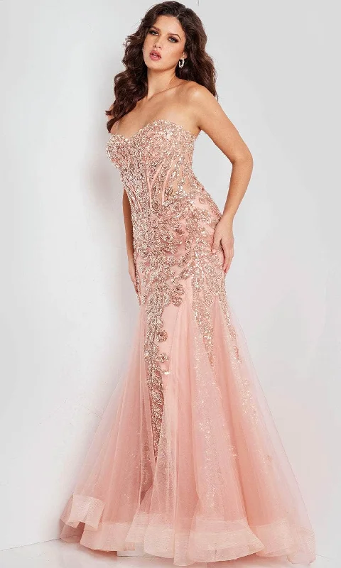 Jovani 37412 - Bejeweled Corset Evening Dress Tunics Short Trendy