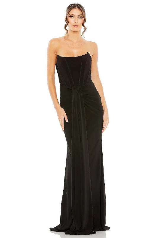 Ieena Duggal 13003 - Strapless Waist Detailed Evening Dress Tunics Canvas sturdy