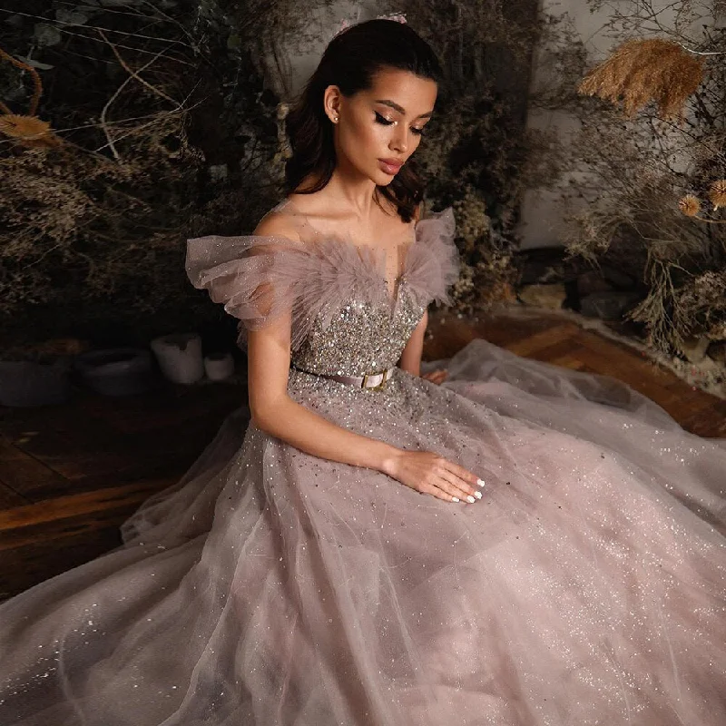 Luxury For Sale Pink Off Shoulder Evening Dress SS375 Tunics Fall fleece