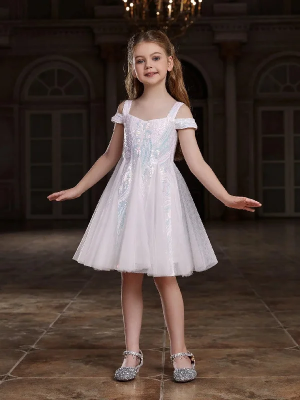 Tween Girls' Mesh Insert Sequin Party Dress Tunics Review highly