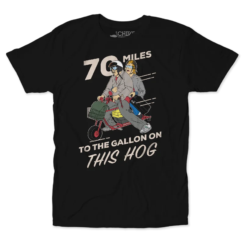 70 Miles To The Gallon Unisex Tee Seamless Knitted Crochet Seamless Knitted Crochet
