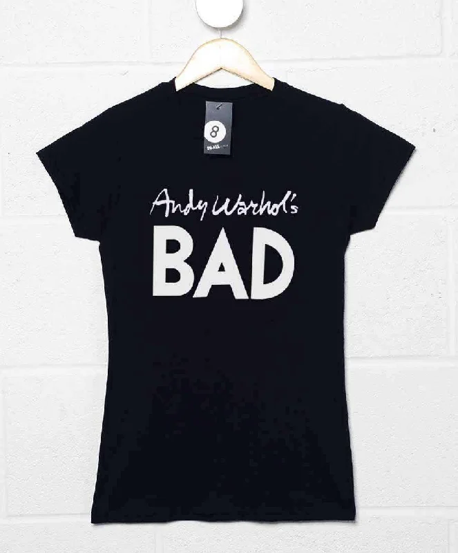 Andy Warhols Bad Womens Fitted T-Shirt As Worn by Debbie Harry Ribbed Striped Patterned Ribbed Striped Patterned Andy Warhols Bad Womens Fitted T-Shirt As Worn by Debbie Harry Ribbed Striped Patterned Ribbed Striped Patterned