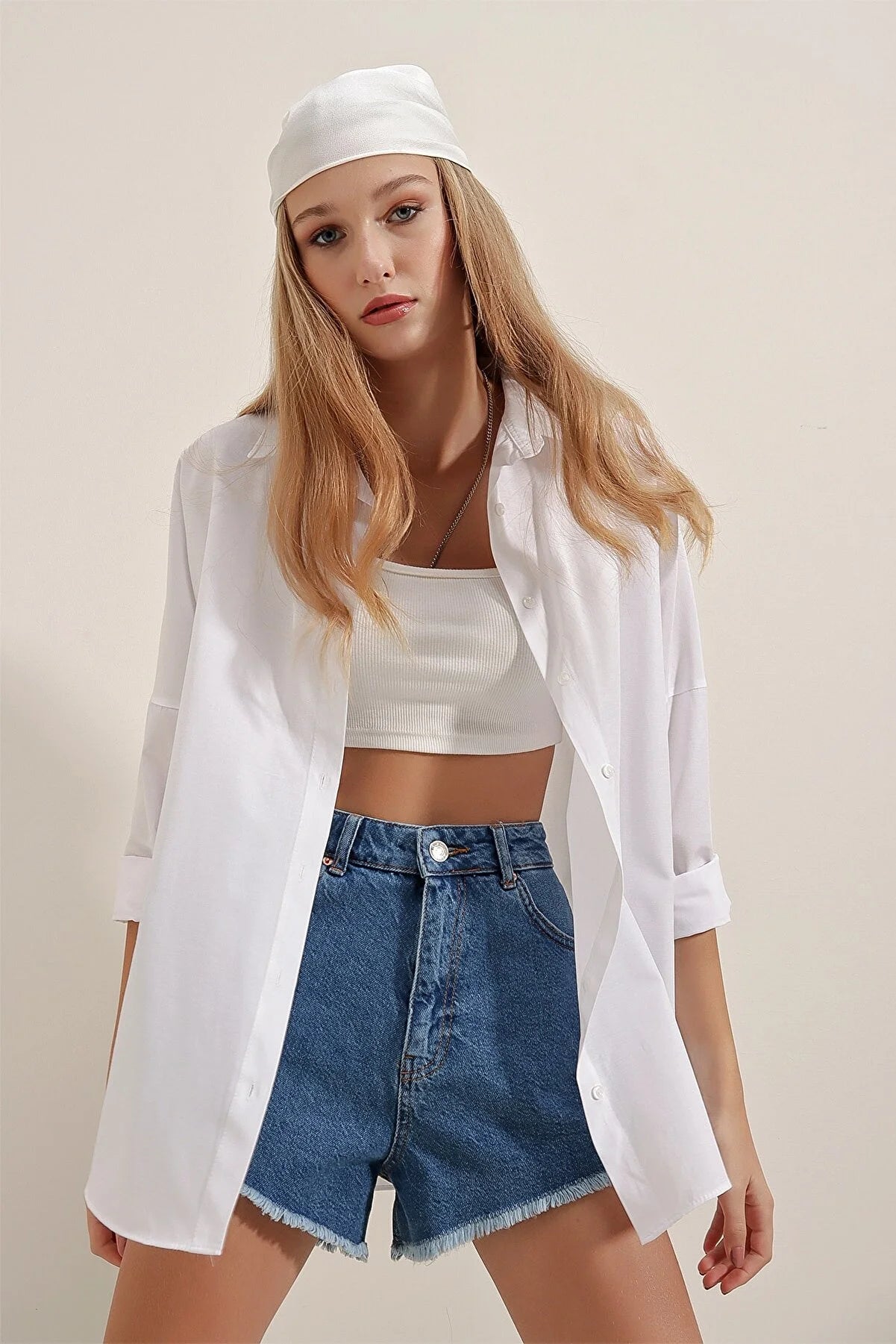 Bigdart Women's White Oversize Long Basic Shirt Denim Fabric Leather Fabric Suede Fabric Denim Fabric Leather Fabric Suede Fabric Bigdart Women's White Oversize Long Basic Shirt Denim Fabric Leather Fabric Suede Fabric Denim Fabric Leather Fabric Suede Fabric