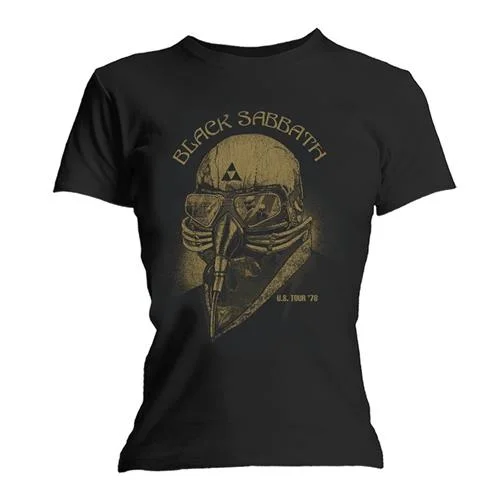 Black Sabbath US Tour 1978 Ladies T-Shirt Rayon Fabric Velvet Fabric Corduroy Fabric Rayon Fabric Velvet Fabric Corduroy Fabric