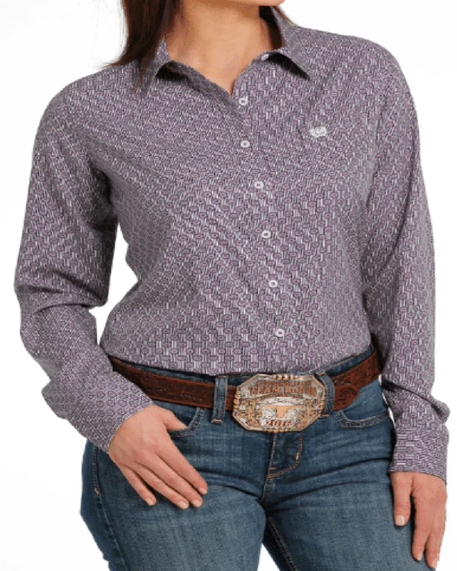 Cinch Women's ArenaFlex Lilac Button Long Sleeve Western Shirt MSW9163018 Collared Crew Neck Turtle Neck Collared Crew Neck Turtle Neck Cinch Women's ArenaFlex Lilac Button Long Sleeve Western Shirt MSW9163018 Collared Crew Neck Turtle Neck Collared Crew Neck Turtle Neck