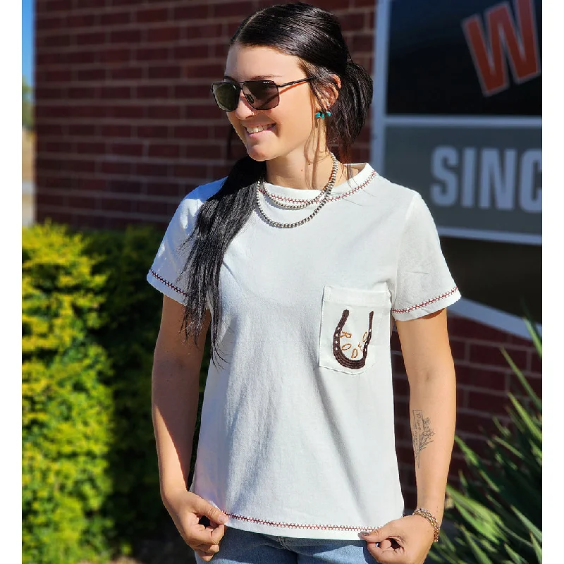 Rodeo Embroidered Tee Boxy Fit Fitted Loose Boxy Fit Fitted Loose