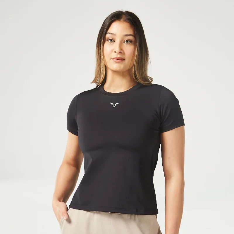 Essential Body Fit Tee - Black Polka Dot Checkered Tartan Polka Dot Checkered Tartan