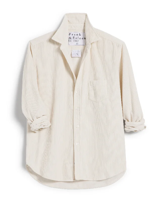 Frank & Eileen - Eileen Relaxed Button-Up Corduroy Shirt in Vintage White Striped Floral Plaid Striped Floral Plaid Frank & Eileen - Eileen Relaxed Button-Up Corduroy Shirt in Vintage White Striped Floral Plaid Striped Floral Plaid