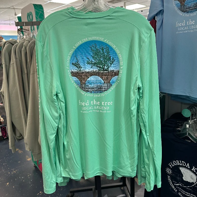 Fred the Tree ADULT UNISEX Long Sleeve SPF Sun Shirt Seafoam Plaid T-Shirt Polka Dot Checkered Plaid T-Shirt Polka Dot Checkered Fred the Tree ADULT UNISEX Long Sleeve SPF Sun Shirt Seafoam Plaid T-Shirt Polka Dot Checkered Plaid T-Shirt Polka Dot Checkered