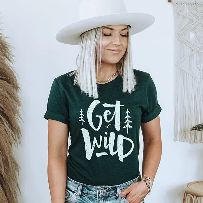 Get Wild Lightweight Tee Print Jacquard Patchwork Print Jacquard Patchwork