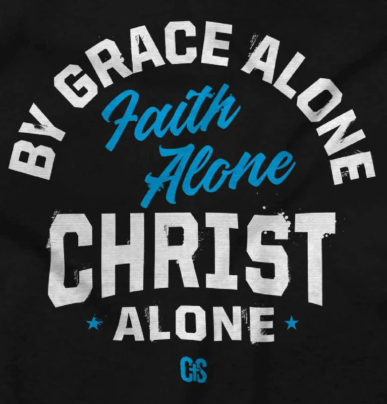 Grace Faith Christ Alone Junior Fit V-Neck T Shirt Mesh Blend Leather Blend Suede Blend Mesh Blend Leather Blend Suede Blend