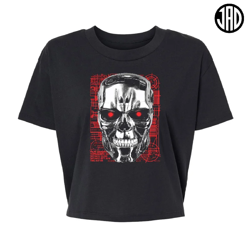 Judgment Day - Alternative Women's Crop Tee Basic T-Shirt Crew Neck Short Sleeve Basic T-Shirt Crew Neck Short Sleeve Judgment Day - Alternative Women's Crop Tee Basic T-Shirt Crew Neck Short Sleeve Basic T-Shirt Crew Neck Short Sleeve