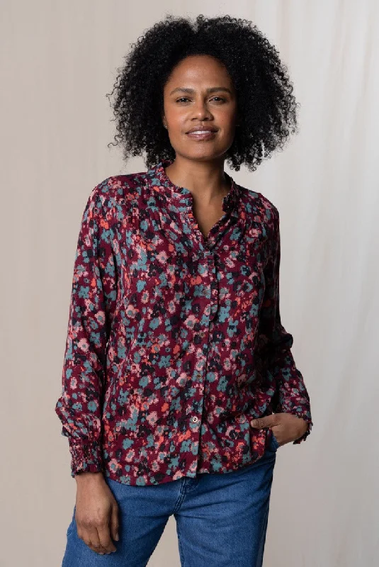 Lily & Me LM24511M Rita Frill Shirt Floral Ikat Mulberry Chenille Blend Fleece Blend Nylon Blend Chenille Blend Fleece Blend Nylon Blend Lily & Me LM24511M Rita Frill Shirt Floral Ikat Mulberry Chenille Blend Fleece Blend Nylon Blend Chenille Blend Fleece Blend Nylon Blend