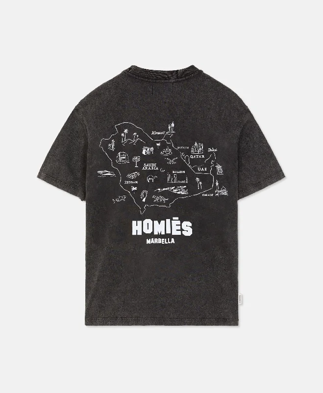 MAPA T-SHIRT MIDDLE EAST VINTAGE GREY Casual Formal Business Casual Formal Business
