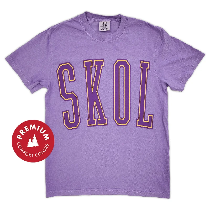 MN Varsity Premium Tee Asymmetrical Pockets Print Asymmetrical Pockets Print