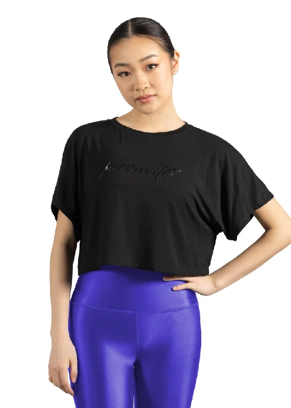 Pirouette Crop Tee (Black) V-Neck T-Shirt Long Sleeve Cotton V-Neck T-Shirt Long Sleeve Cotton Pirouette Crop Tee (Black) V-Neck T-Shirt Long Sleeve Cotton V-Neck T-Shirt Long Sleeve Cotton