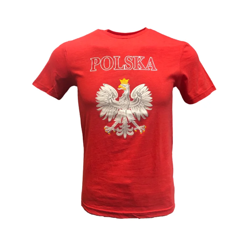 T-Shirt Polska Eagle Emblem Red Ribbed T-Shirt High Neck Heavyweight Ribbed T-Shirt High Neck Heavyweight T-Shirt Polska Eagle Emblem Red Ribbed T-Shirt High Neck Heavyweight Ribbed T-Shirt High Neck Heavyweight