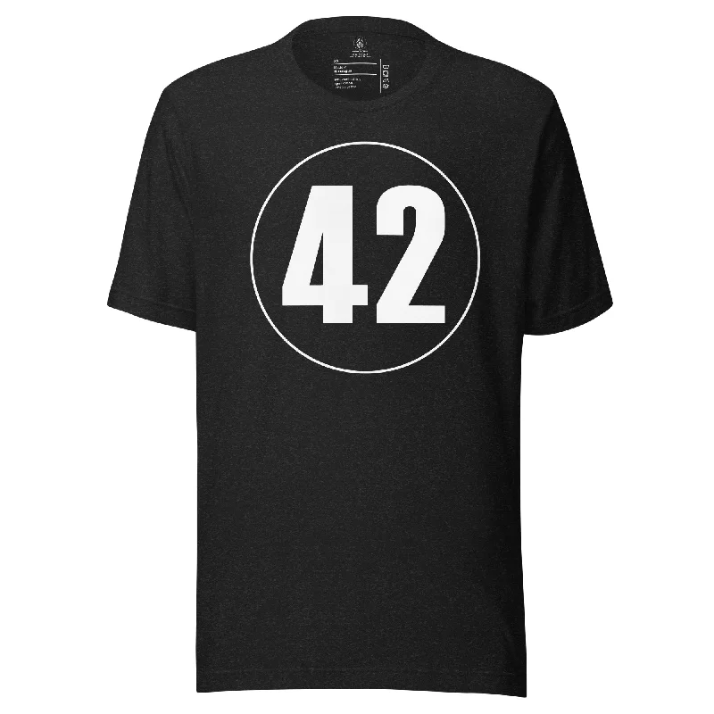Unisex t-shirt: White on Black 42 Spandex Blend Rayon Blend Denim Blend Spandex Blend Rayon Blend Denim Blend
