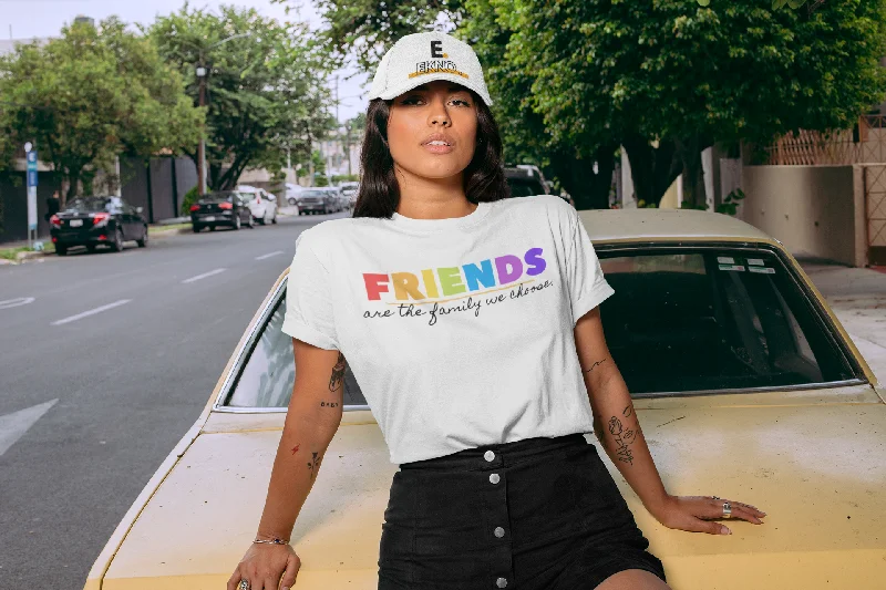 Women Round Neck White T Shirt Friends Are Family Rayon Fabric Velvet Fabric Corduroy Fabric Rayon Fabric Velvet Fabric Corduroy Fabric Women Round Neck White T Shirt Friends Are Family Rayon Fabric Velvet Fabric Corduroy Fabric Rayon Fabric Velvet Fabric Corduroy Fabric